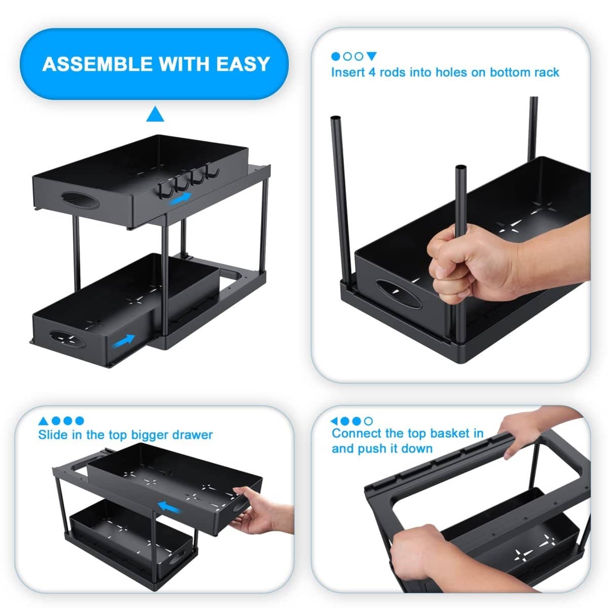 Dual Sliding Organizer Rack - GrandHeim