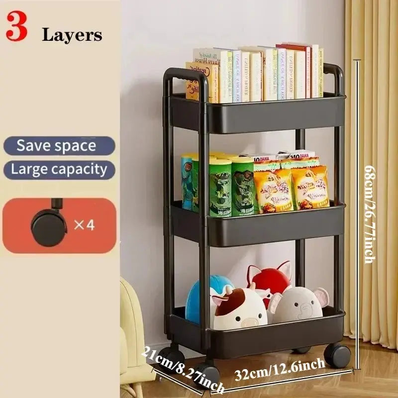 Rolling Storage Cart Rack - GrandHeim