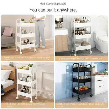 Rolling Storage Cart Rack - GrandHeim