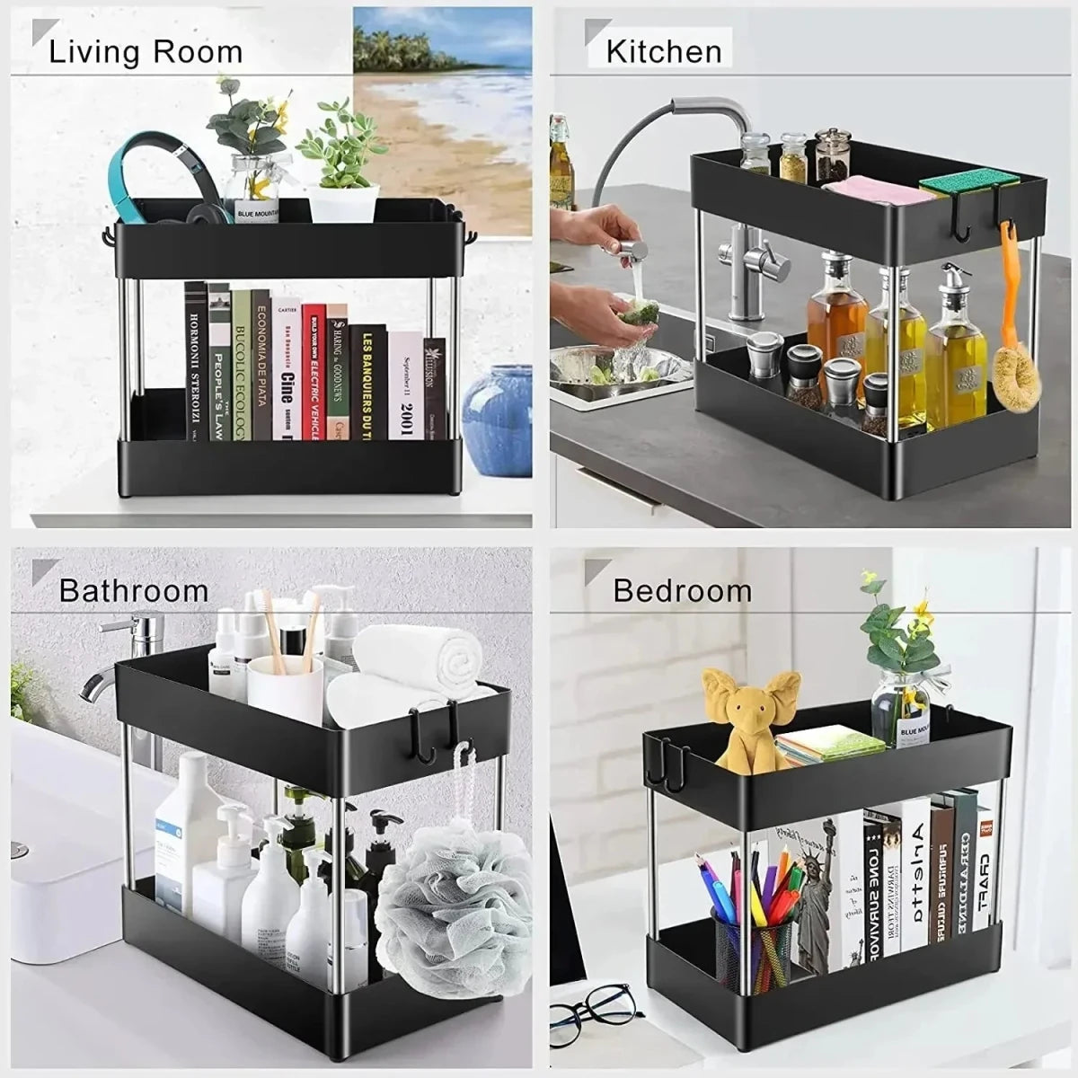 Under Sink Organizer Rack - GrandHeim