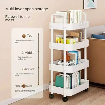 Rolling Storage Cart Rack - GrandHeim