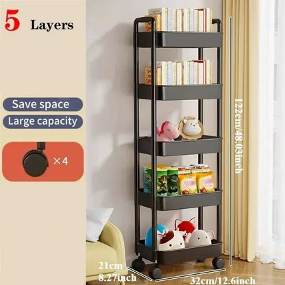 Rolling Storage Cart Rack - GrandHeim