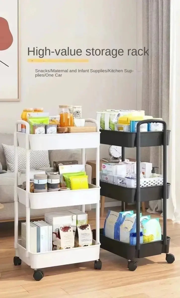 Rolling Storage Cart Rack - GrandHeim