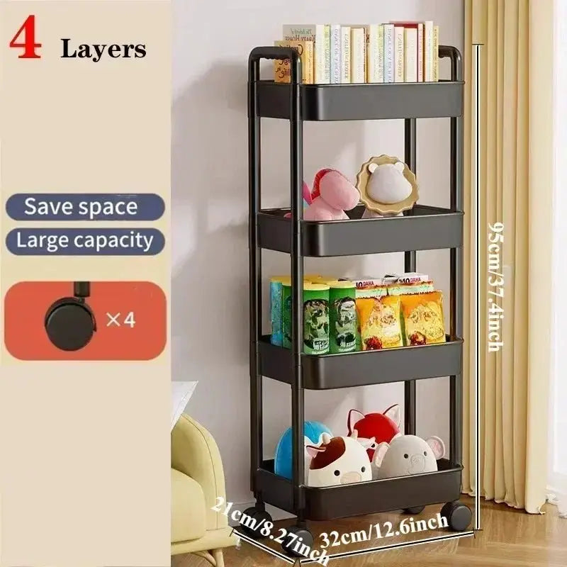 Rolling Storage Cart Rack - GrandHeim