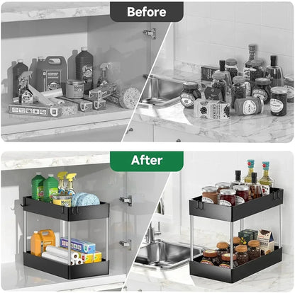 Under Sink Organizer Rack - GrandHeim
