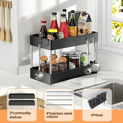 Under Sink Organizer Rack - GrandHeim