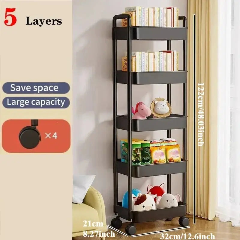 Rolling Storage Cart Rack - GrandHeim