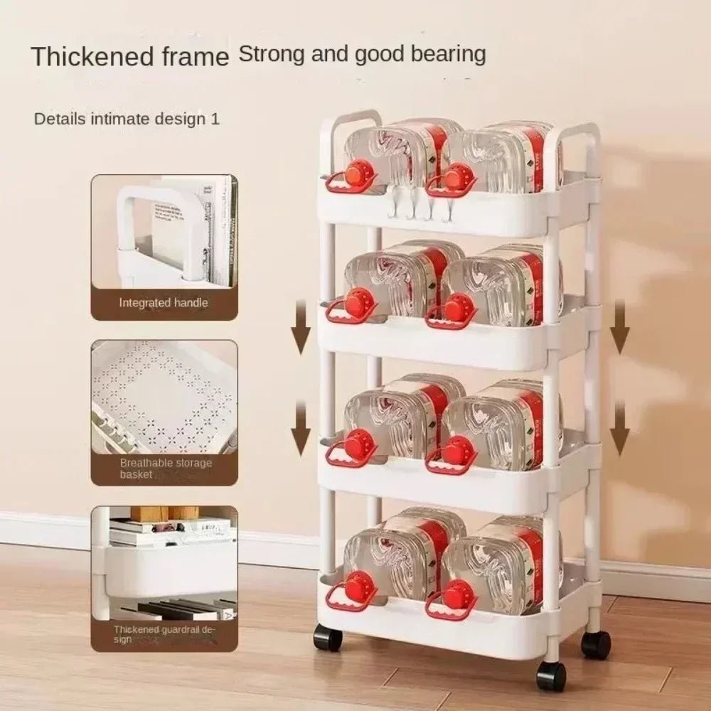 Rolling Storage Cart Rack - GrandHeim
