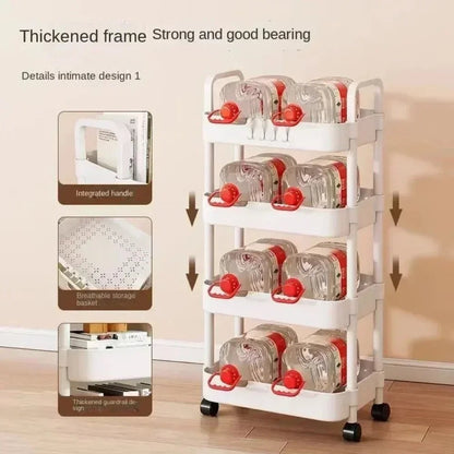 Rolling Storage Cart Rack - GrandHeim