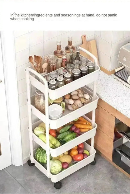 Rolling Storage Cart Rack - GrandHeim