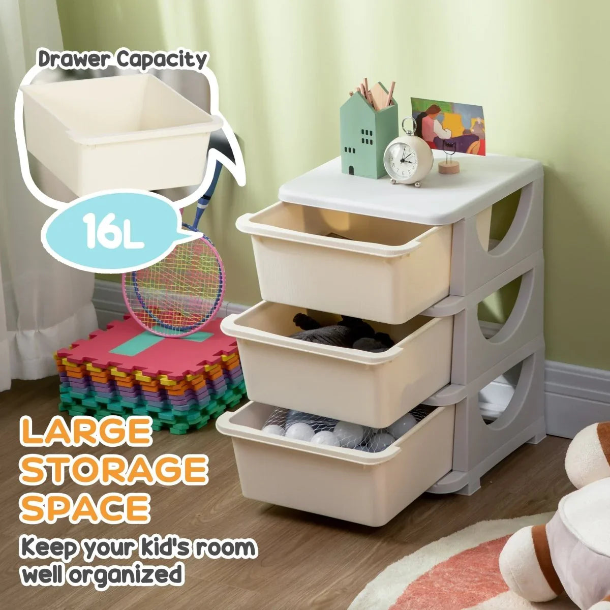 3-Tier Kids Toy Organizer - GrandHeim