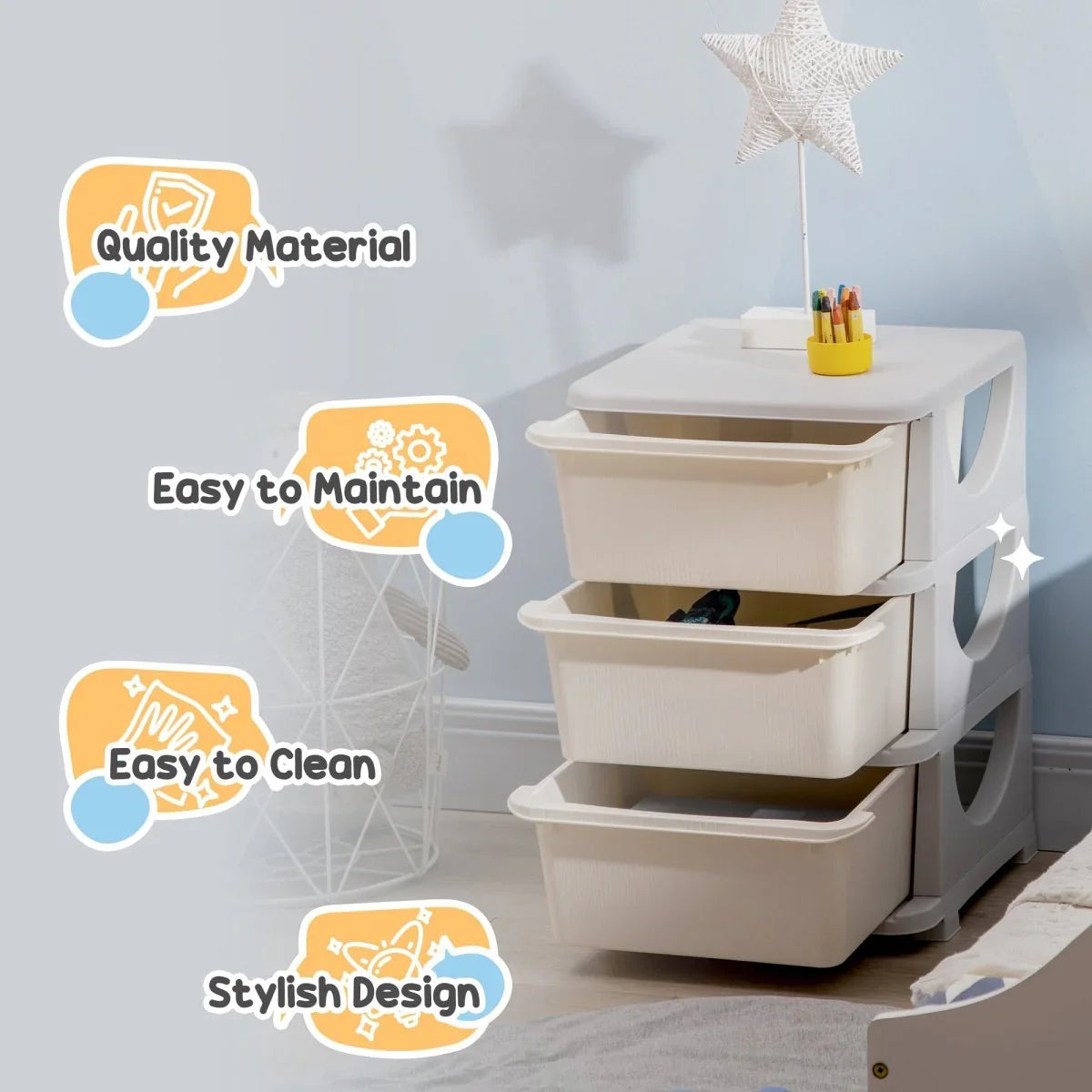 3-Tier Kids Toy Organizer - GrandHeim