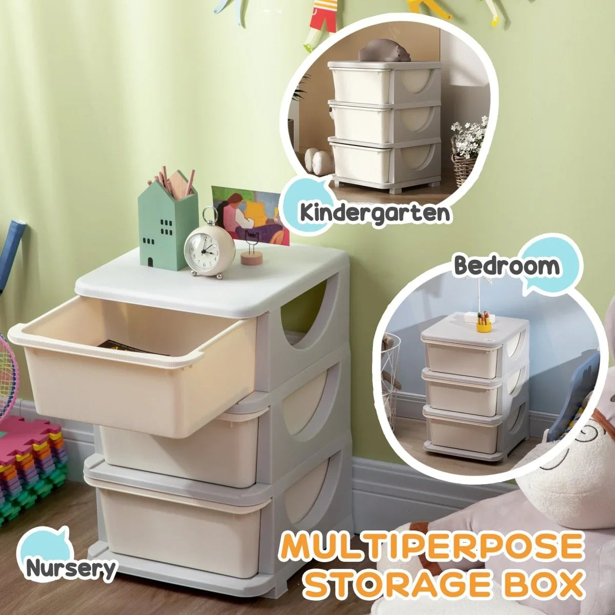 3-Tier Kids Toy Organizer - GrandHeim