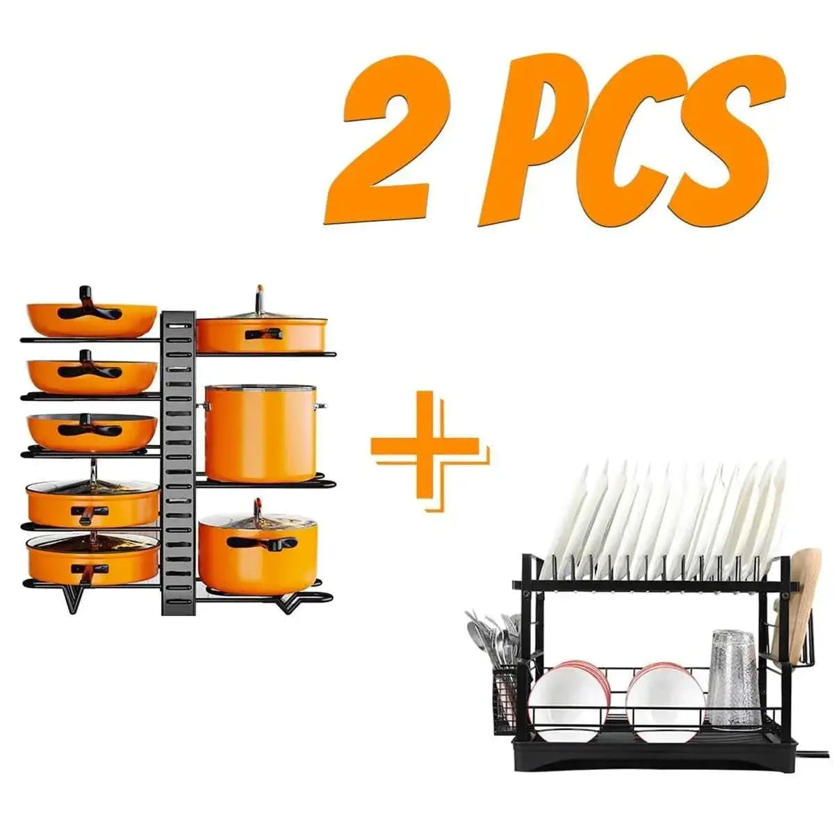 8-Tier Cookware Organizer Rack