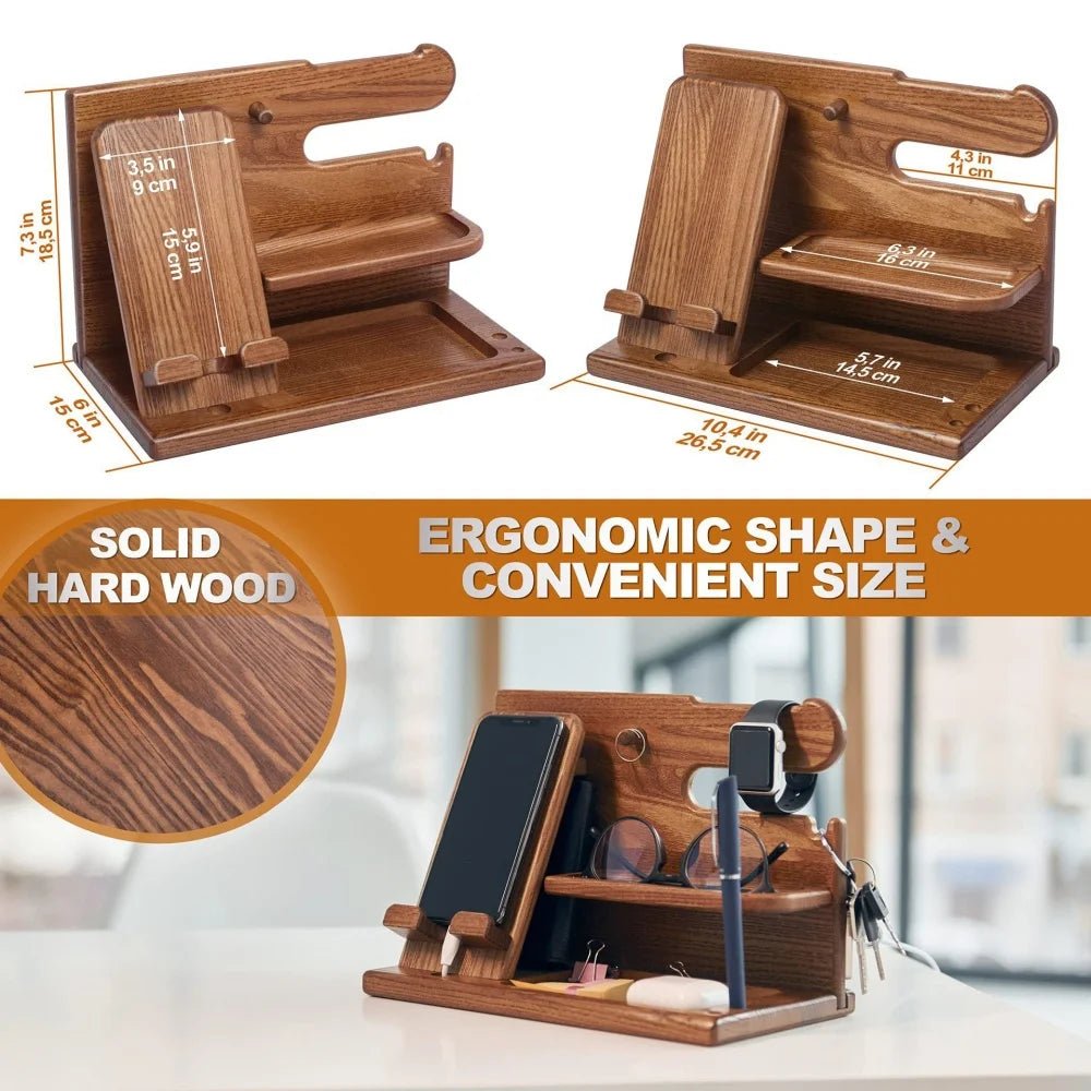 Wood Desk Organizer Stand - GrandHeim