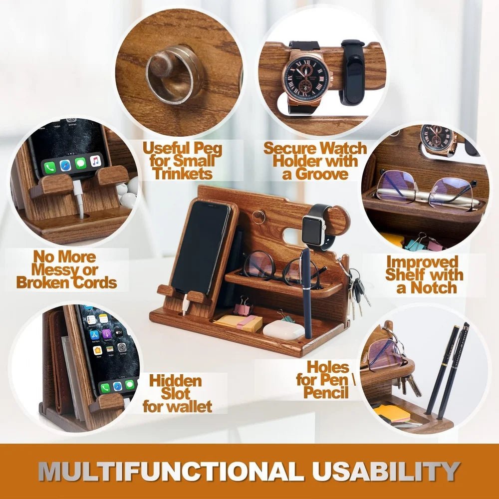 Wood Desk Organizer Stand - GrandHeim