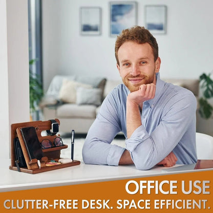 Wood Desk Organizer Stand - GrandHeim